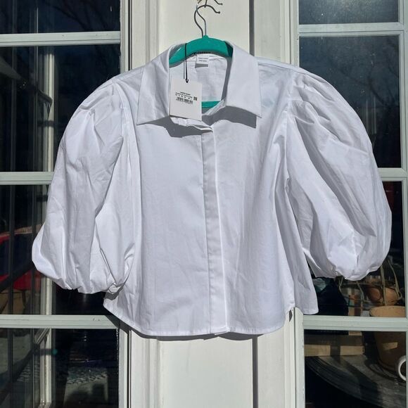 Glamorous Puff Sleeve Blouse NWT - Picture 6 of 10